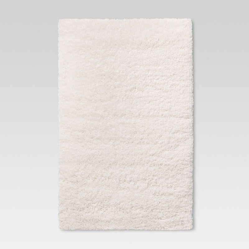 Photo 1 of 2'6"X3'10" Solid Tufted Accent Rug Cream (Ivory) - Room Essentials