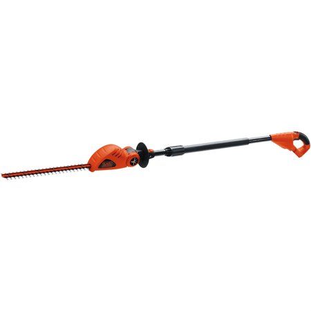 Photo 1 of BLACK+DECKER 18 in. 20V MAX Lithium-Ion Cordless Pole Hedge Trimmer (Tool Only)