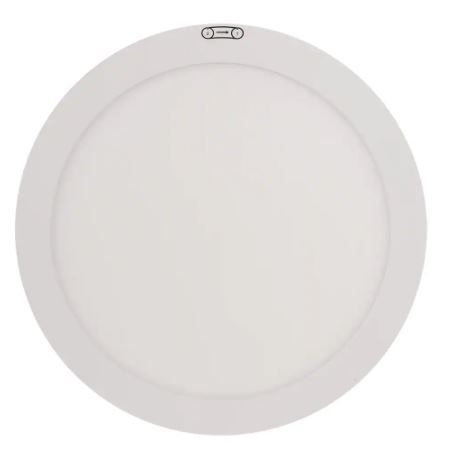 Photo 1 of 11 in. 12.5-Watt Dimmable White Integrated LED Edge-Lit Round Flat Panel Flush Mount Ceiling Light Color Changing
