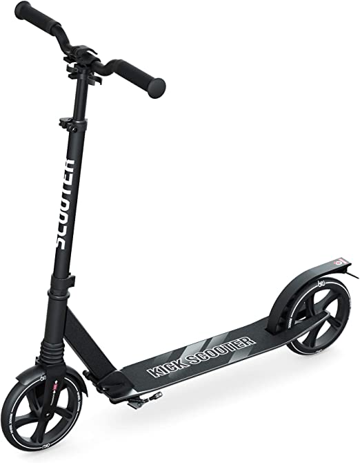 Photo 1 of 6KU Scooter for Kids 8 Years and Up, Scooter for Adults with Big Wheels + Suspension System, Quick-Release Folding, Height Adjustable, with Shoulder Strap, Gift Scooter for Kids Ages 6-12
