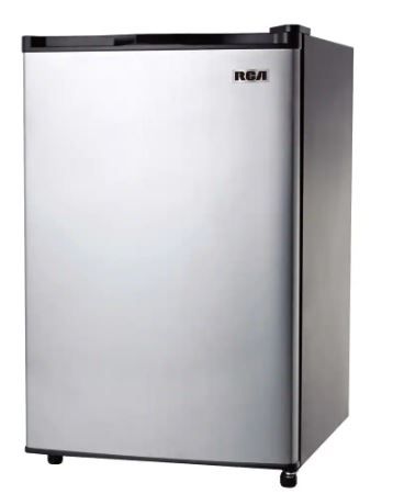 Photo 1 of 3.2 cu. ft. Mini Fridge in Stainless Steel
