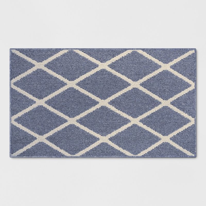 Photo 1 of 1'8"X2'10"/20"X34" Diamond Washable Tufted and Hooked Accent Rug - Threshold™