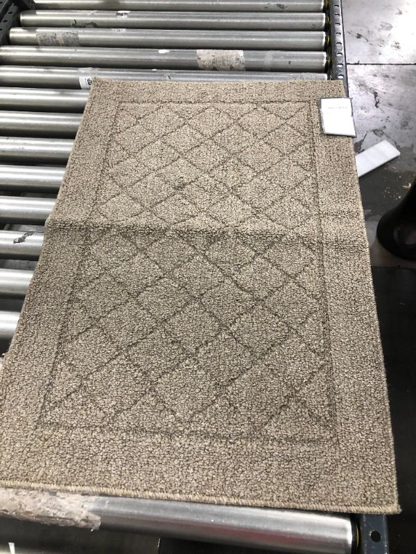 Photo 2 of 1'8"X2'6" Diamond Clarkson Washable Tufted and Hooked Accent Rug - Threshold™