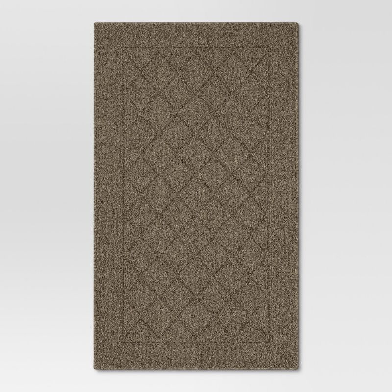 Photo 1 of 1'8"X2'6" Diamond Clarkson Washable Tufted and Hooked Accent Rug - Threshold™