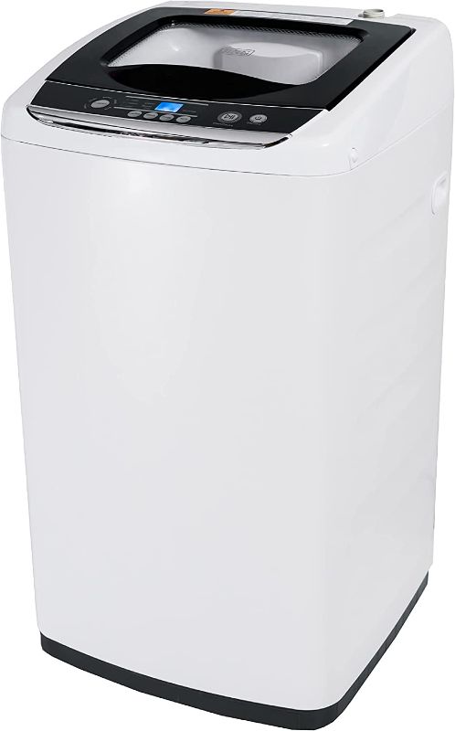 Photo 1 of Portable Laundry Washing Machine by BLACK+DECKER, Compact Pulsator Washer for Clothes, .9 Cubic ft. Tub, White, BPWM09W