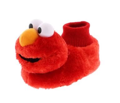 Photo 1 of Sesame Street ELMO Child Kids Red Plush Slippers Booties Toddler XL 9/10