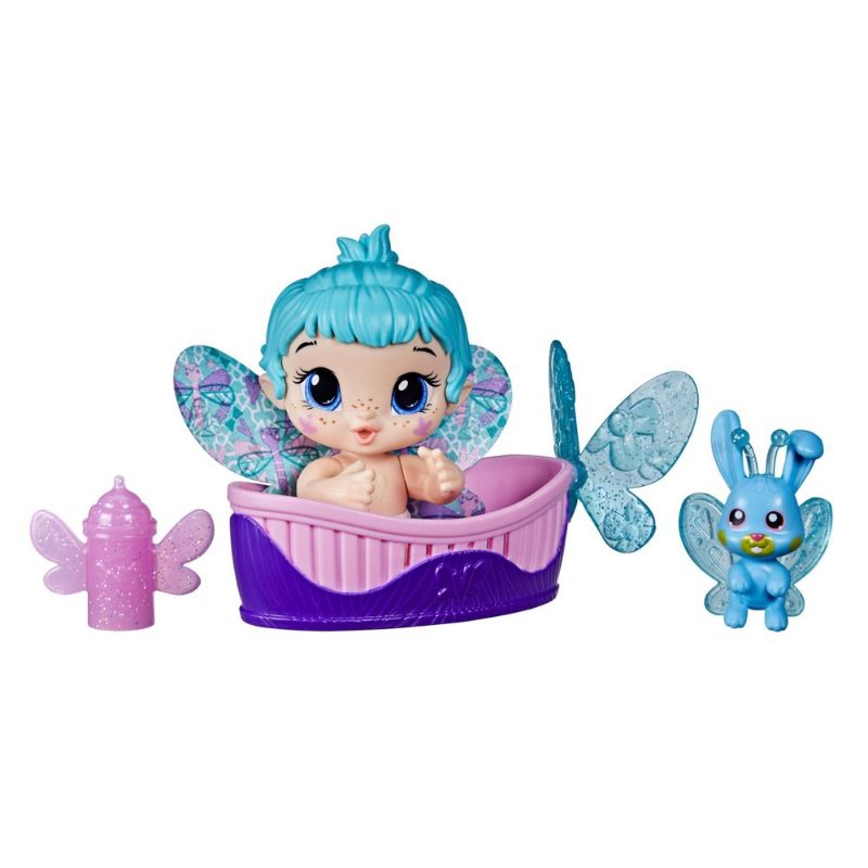 Photo 1 of 3pk Baby Alive GloPixies Minis Aqua Flutter Doll
