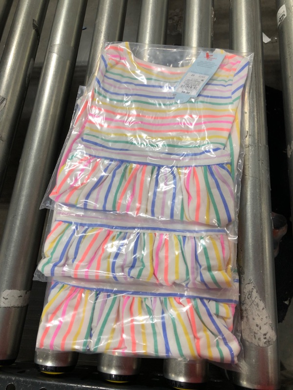 Photo 2 of 3pk of Toddler Girls' Printed Knit Short Sleeve Dress - Cat & Jack™
Size 2T 
