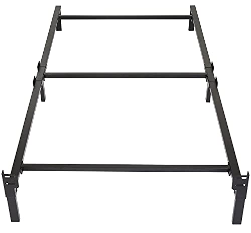 Photo 1 of Amazon Basics Metal Bed Frame, 6-Leg Base for Box Spring and Mattress - Twin, 74.5 X 38.5-Inches, Tool-Free Easy Assembly
