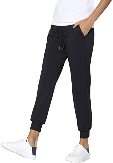 Photo 1 of AJISAI Women's Joggers Pants Drawstring Running Sweatpants with Pockets Lounge Wear, XL
