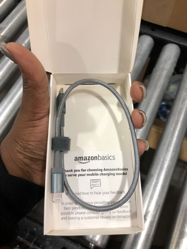 Photo 1 of Amazon Basic Iphone charger. 1ft.