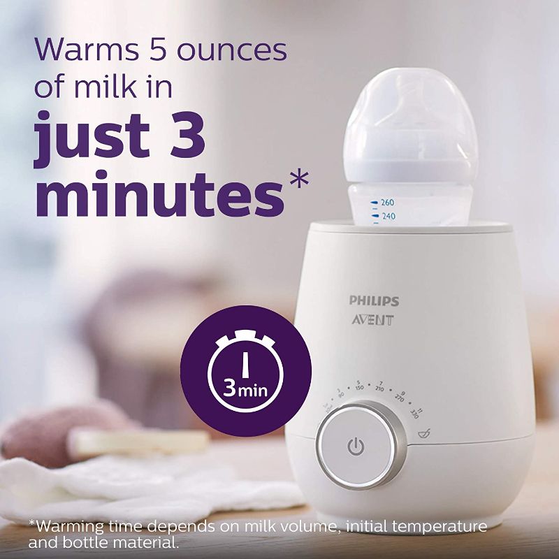 Photo 2 of Philips AVENT Fast Baby Bottle Warmer with Smart Temperature Control and Automatic Shut-Off, SCF358/00
