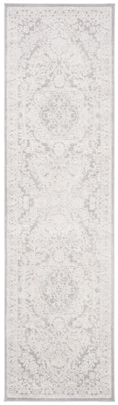Photo 1 of 2 Ft.-3 in. X 6 Ft. Reflection Runner Rustic Rug - Light Grey & Cream