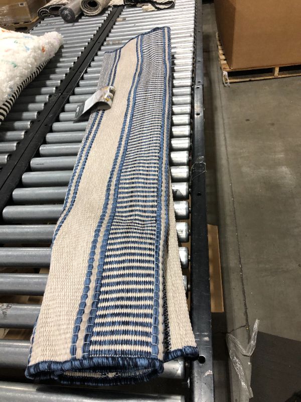 Photo 2 of 5' X 7' Stripe Outdoor Rug - Threshold
