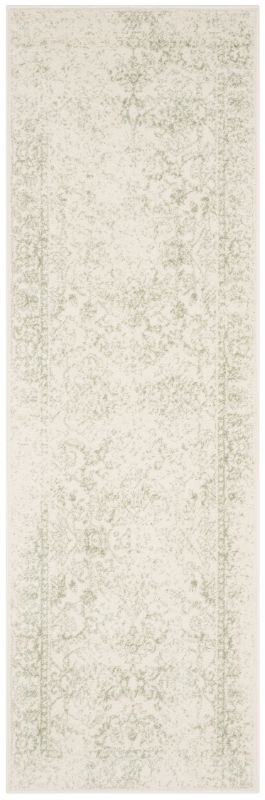 Photo 1 of Adirondack Runner Area Rug, Ivory & Sage - 2 Ft. - 6 in. X 6 Ft.