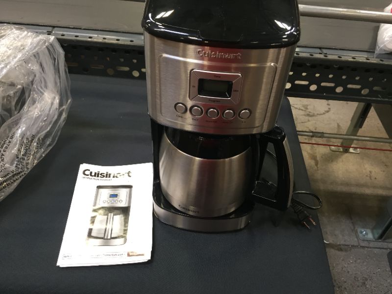 Photo 2 of Cuisinart DCC-3400P1 12-Cup Programmable Coffeemaker with Thermal Carafe, Stainless Steel
