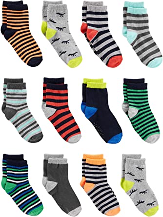 Photo 1 of Simple Joys by Carter's Toddlers and Baby Boys' Crew Socks, Pack of 12
