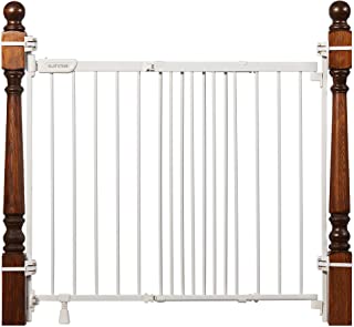 Photo 1 of Summer Metal Banister and Stair Safety Baby Gate, White Finish – 32.5” Tall, Fits Openings of 31” to 46” Wide, Extra-Wide Door Opens The Full Width of Your Stairway, Convenient Baby and Pet Gate
