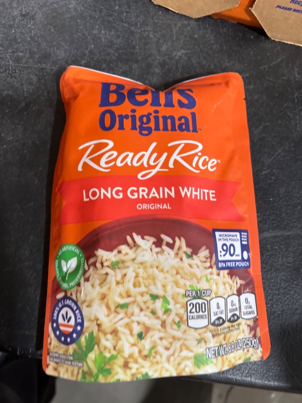 Photo 2 of BEN'S ORIGINAL™ READY RICE™, Original Long Grain White, 8.8 oz. pouch 12 PACK EXP. 07 2022