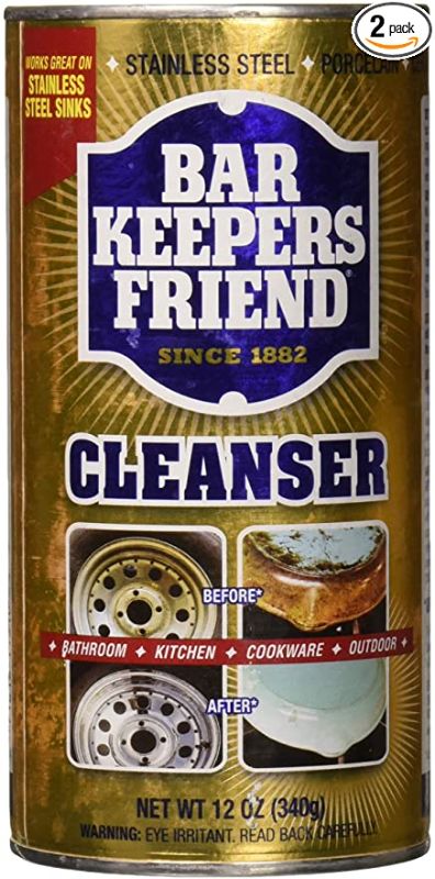 Photo 1 of Bar Keepers Friend Cleanser and Polish, 12-Ounces (2-Pack)
