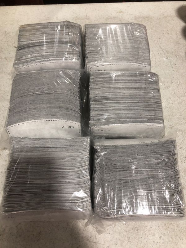 Photo 2 of 100PCS PM 2.5 ACTIVATED CARBON FILTERS,5 LAYERS REPLACEABLE ANTI HAZE FILTER PAPER LOT OF 6.
