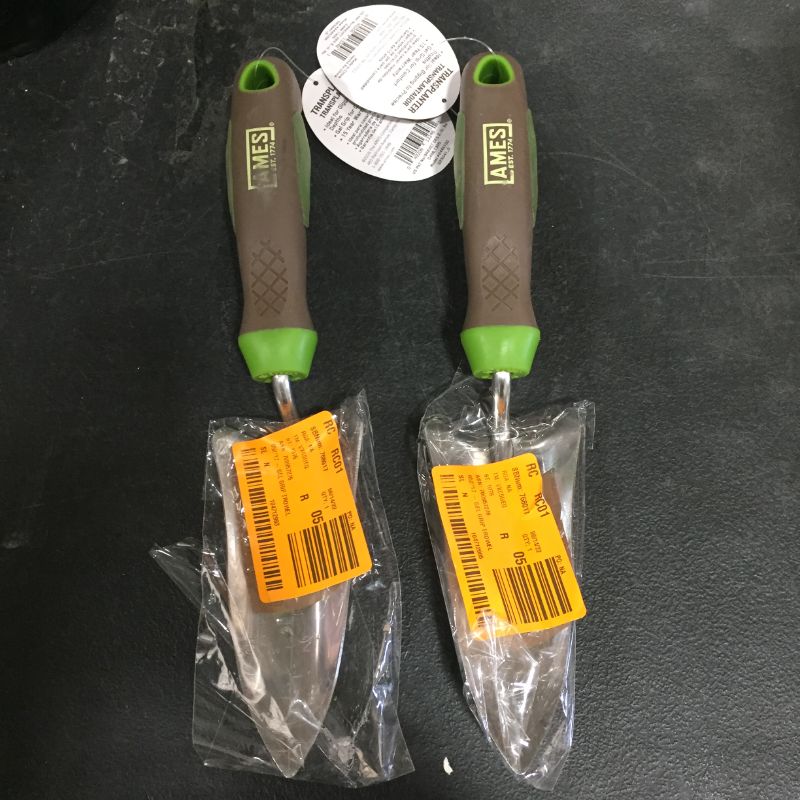 Photo 2 of 2 Pack Ames 2445100 Ergo Gel Grip Hand Transplanter 13.5 H × 2.5 W × 2 D in.