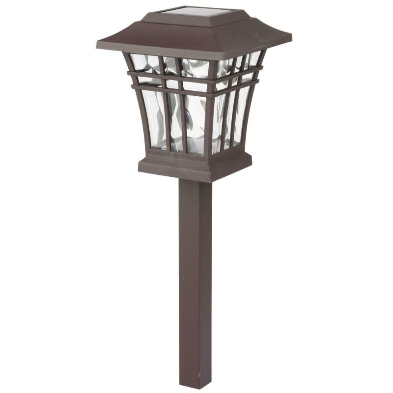 Photo 1 of 6 Pack Lumens Solar Bronze LED Landscape Pathway Light 