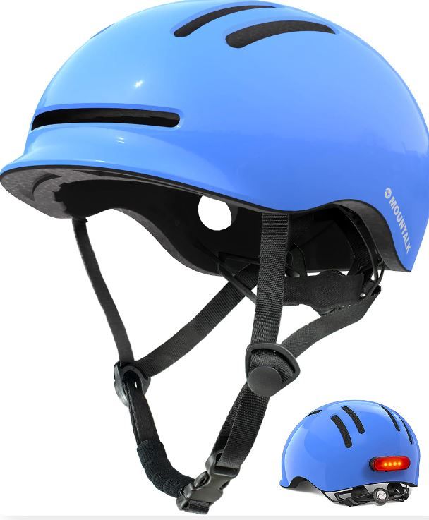 Photo 1 of Mountalk Youth/Adult Bicycle Helmets with Magnetic Rear LED Light