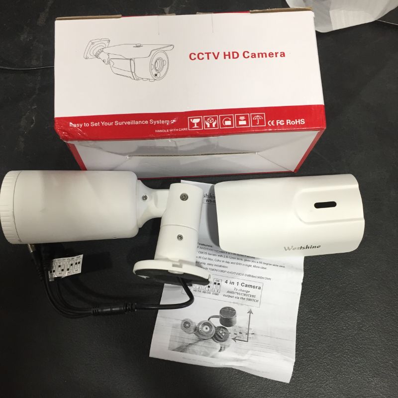 Photo 2 of 4K HD Bullet Security Camera with 100 Foot Night Vision (White)