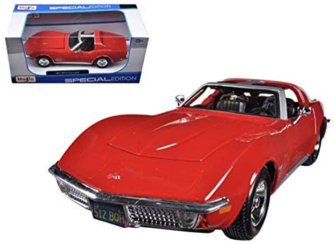 Photo 1 of Maisto 1970 Chevy Corvette T-Top 1/24 Scale Diecast Model Car Red