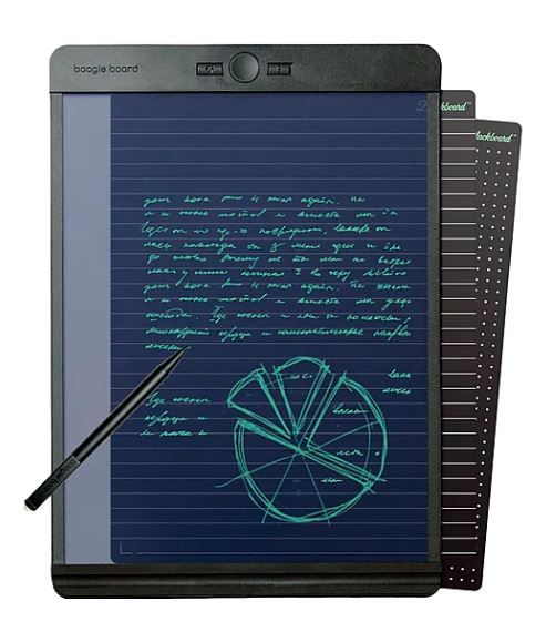 Photo 1 of Boogie Board Blackboard Reusable Notebook with Letter-Size Writing Tablet with Stylus, Instant Erase and Templates (8.5”x11”)