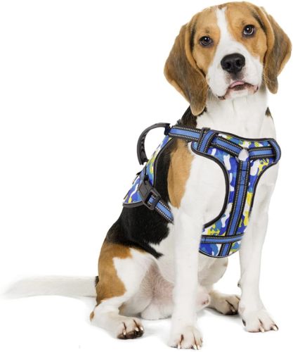 Photo 1 of Bolux No Pull Dog Harness, Handmade Adjustable Pet Reflective Oxford Soft Vest, Medium