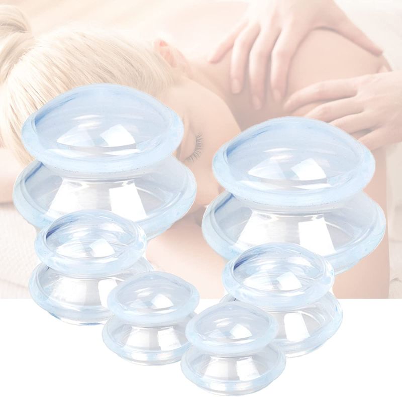 Photo 1 of 6 Sizes Cupping Therapy Set-Professional Cupping Therapy Studio and Household Silicone Cupping Set, Stronger Suction, Suitable for Myofascial Massage, Muscle, Nerve, Joint Pain Relief

