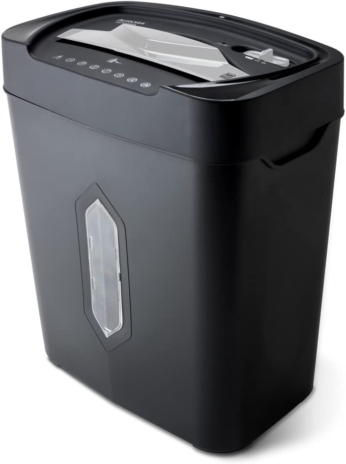 Photo 1 of Aurora AU1230XA Anti-Jam 12-Sheet Crosscut Paper and Credit Card Shredder with 5.2-Gallon Wastebasket 