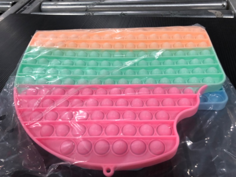 Photo 1 of Bubbles Biggest Jumbo Huge Pop Pops Poppers Sensory Toy, Super Big Extra Large XL Really Giant Mega Rainbow Popet, 1000 2000 100000 50 cm 19.6 inch Gigantic Oversized Push Macarons Ice Cream
