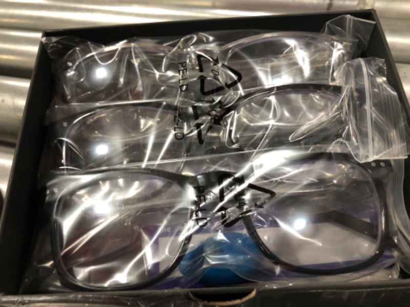 Photo 1 of AOSM Blue Light Blocking Glasses, Anti Glare 400 UV & Eye Strain Fake Square Glasses
