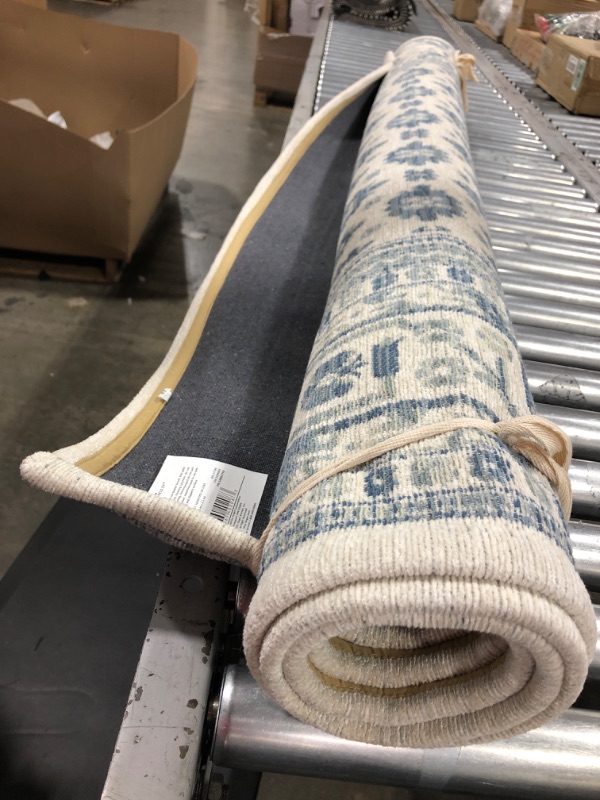 Photo 2 of 5' X 7' Blue/Ivory Area Rug Threshold-066
