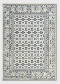 Photo 1 of 5' X 7' Blue/Ivory Area Rug Threshold-066
