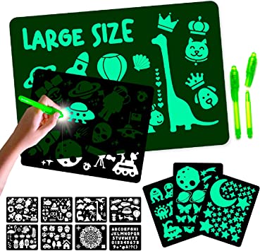 Photo 1 of 2 PACK Nene Toys Magic Drawing Board for Kids – Arts and Crafts for Girls & Boys Ages 3 4 5 6 7 8 9 10 11 12 Years Old - Drawing Tablet for Kids – Creative and Educational Toy for Kids [Large Size]
