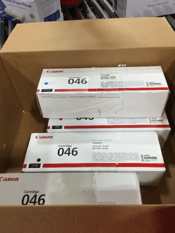 Photo 2 of Canon Genuine Toner Bundle 046 (1248C006), 4 Pack (1 Each: Cyan, Magenta, Yellow, Black), for Canon Color imageCLASS MF735Cdw, MF733Cdw, MF731Cdw, LBP654Cdw Laser Printers
