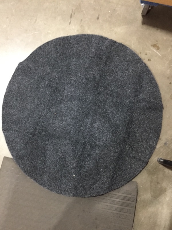 Photo 2 of Office Chair Mat, Round Floor Mat for Home, 39inch Diameter Low Pile Heavy Duty Non Slip Multi-Purpose Desk Chair Mat Rug for Hardwood Tile Floor Carpets (Dark Grey)
