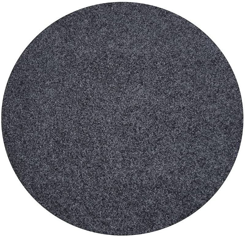 Photo 1 of Office Chair Mat, Round Floor Mat for Home, 39inch Diameter Low Pile Heavy Duty Non Slip Multi-Purpose Desk Chair Mat Rug for Hardwood Tile Floor Carpets (Dark Grey)
