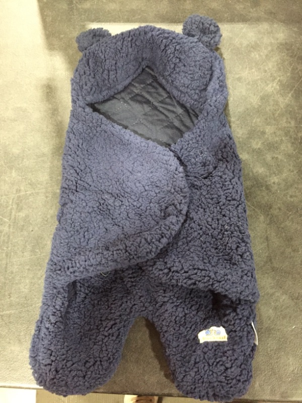 Photo 2 of BlueSnail Newborn Receiving Blanket Baby Sleeping Wrap Swaddle(Navy)
