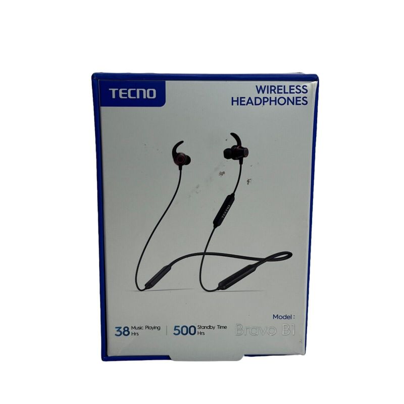 Photo 1 of TECNO Wireless Bluetooth Headphones with Microphone Bravo B1 38 Hours Playing
