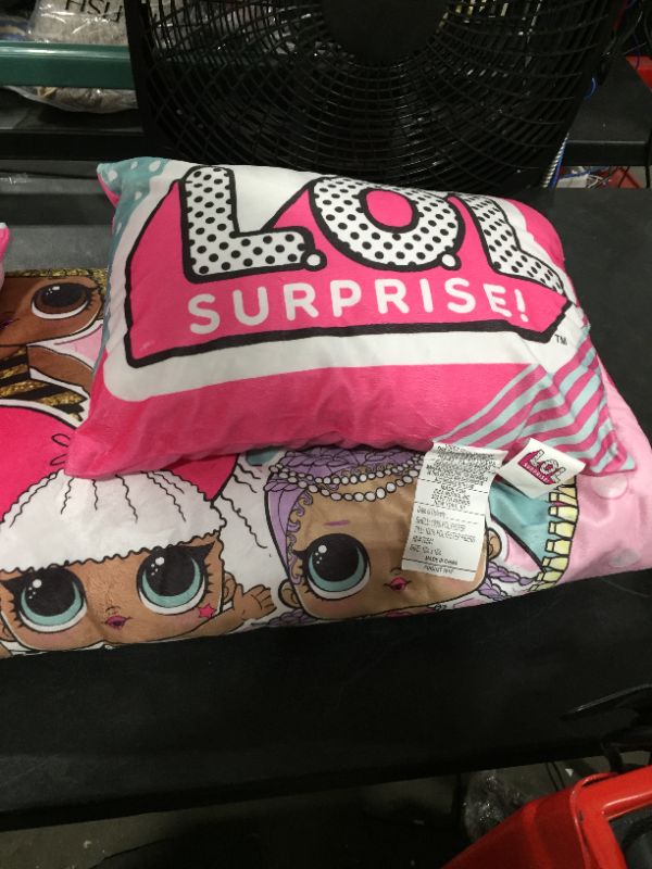 Photo 3 of  PACK OF 2 -LOL Surprise Slumber Bag with Pillow, Pink, 26"x46"
