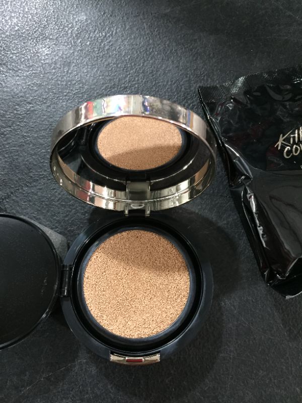 Photo 3 of CLIO Kill Cover Fixer Cushion | SPF50+/PA+++ Makeup Base and Fixer, Long Lasting, Full Coverage with Matte Finish for Sensitive Skin Types (0.53 oz) (4 GINGER)
