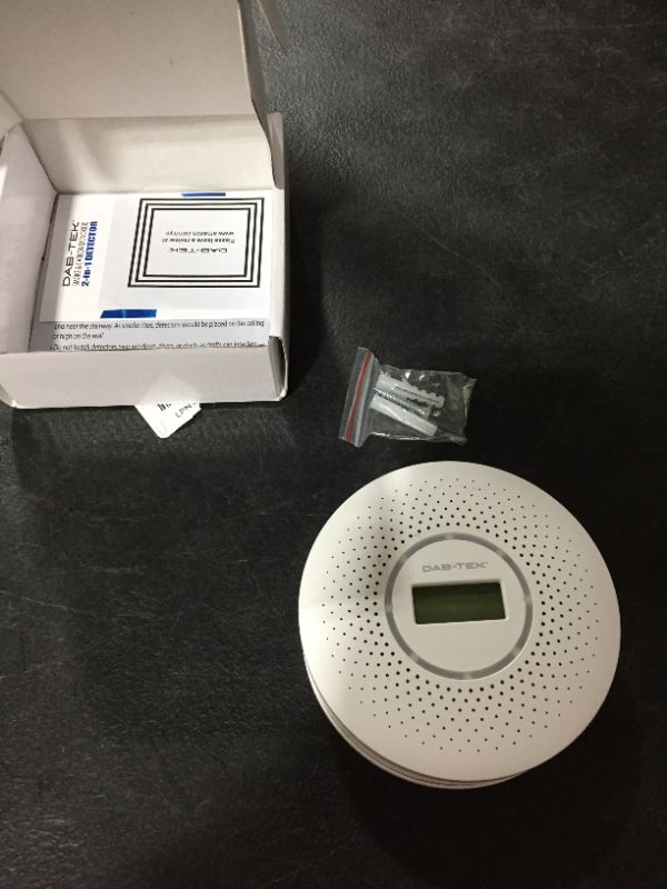 Photo 2 of 2-in-1 DAB-TEK Smoke and Carbon Monoxide Detector (3 Long-Life Batteries Included). This Smoke Detector Carbon Monoxide Detector Combo has a Built-in Photoelectric Sensor & Complies with UL217/2034
