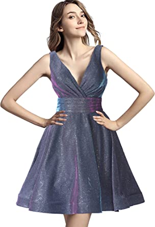 Photo 1 of SIZE 2 -SMALL -Homecoming Dress with Pockets Short Prom Dress for Juniors A Line Graduation Party Gown Backless Grey
