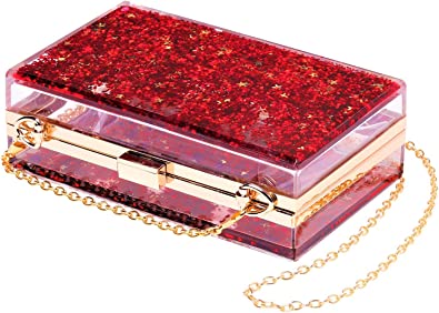 Photo 1 of JeVenis Magical Transparent Sequins Clutch Purse Evening Handbag For Party Prom Bride
