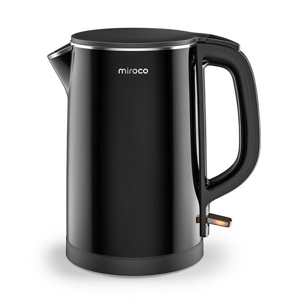 Photo 1 of Electric Kettle, miroco 1.5L Double Wall 100% Stainless Steel BPA-Free Cool Touch Tea Kettle, Black
